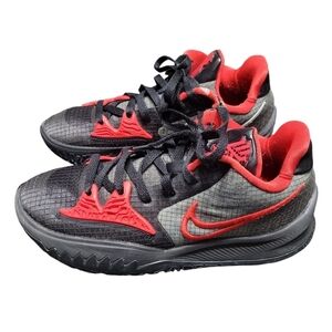 Nike Kyrie Low 4 Bred Black University Red Sneakers Men's Size 8